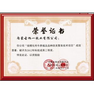肉牛養(yǎng)殖繁育技術(shù)獎(jiǎng)