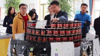 鄉(xiāng)村振興局帶領(lǐng)北京九州兄弟聯(lián)、首航超市來旭一牧業(yè)考察推動京蒙協(xié)作合作